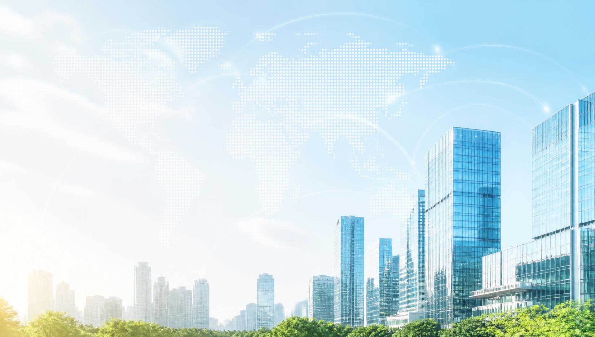 Global investment network connecting financial centres worldwide